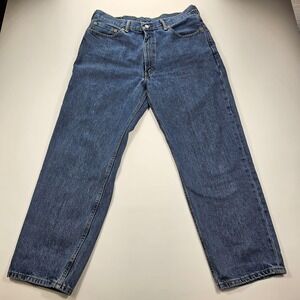 Levis 550 Relaxed Fit Tapered Leg Jeans Mens 36x30 Blue Denim 550-0216